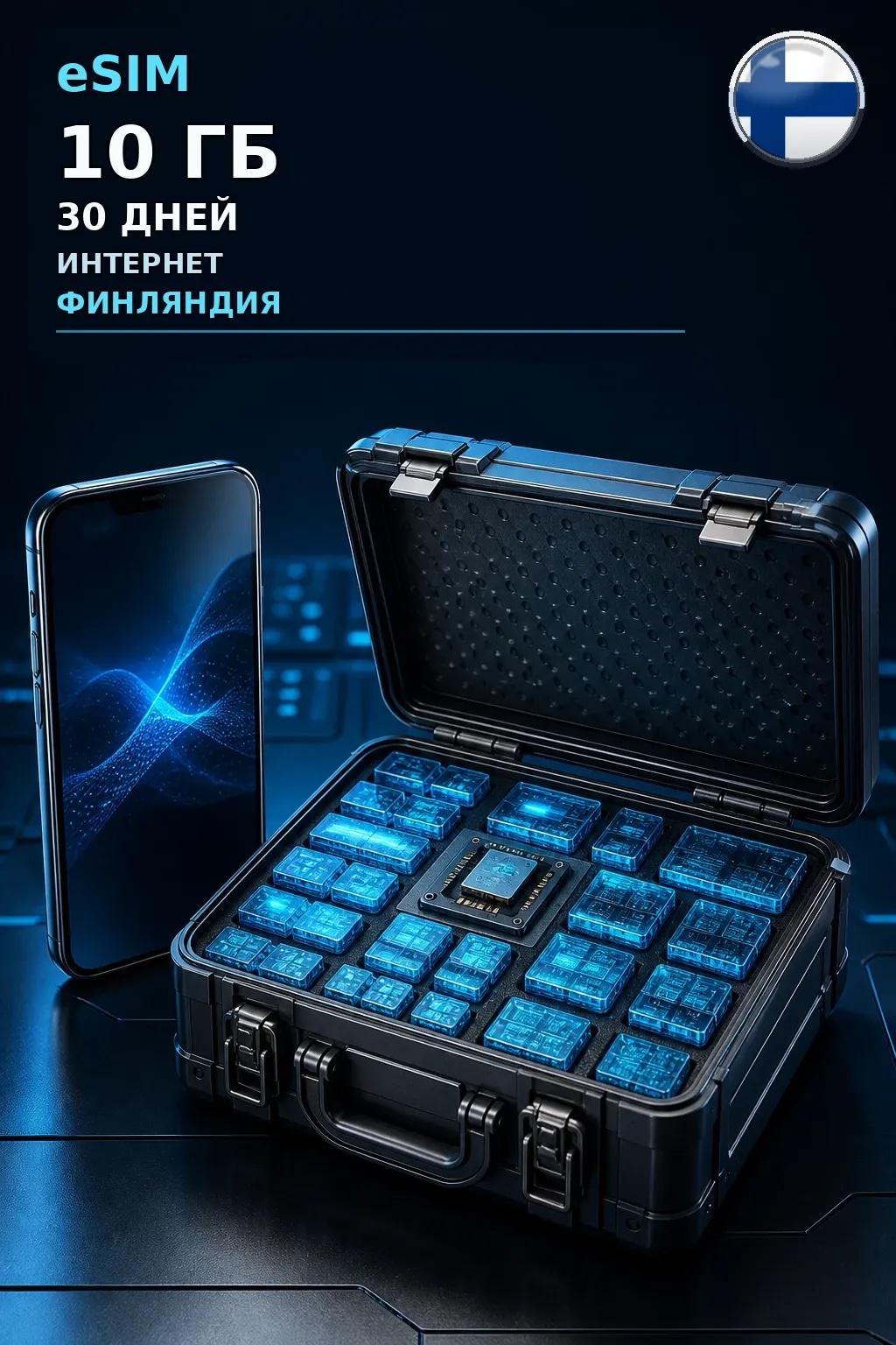 eSIM Финляндия — 10 ГБ, 30 дней — интернет