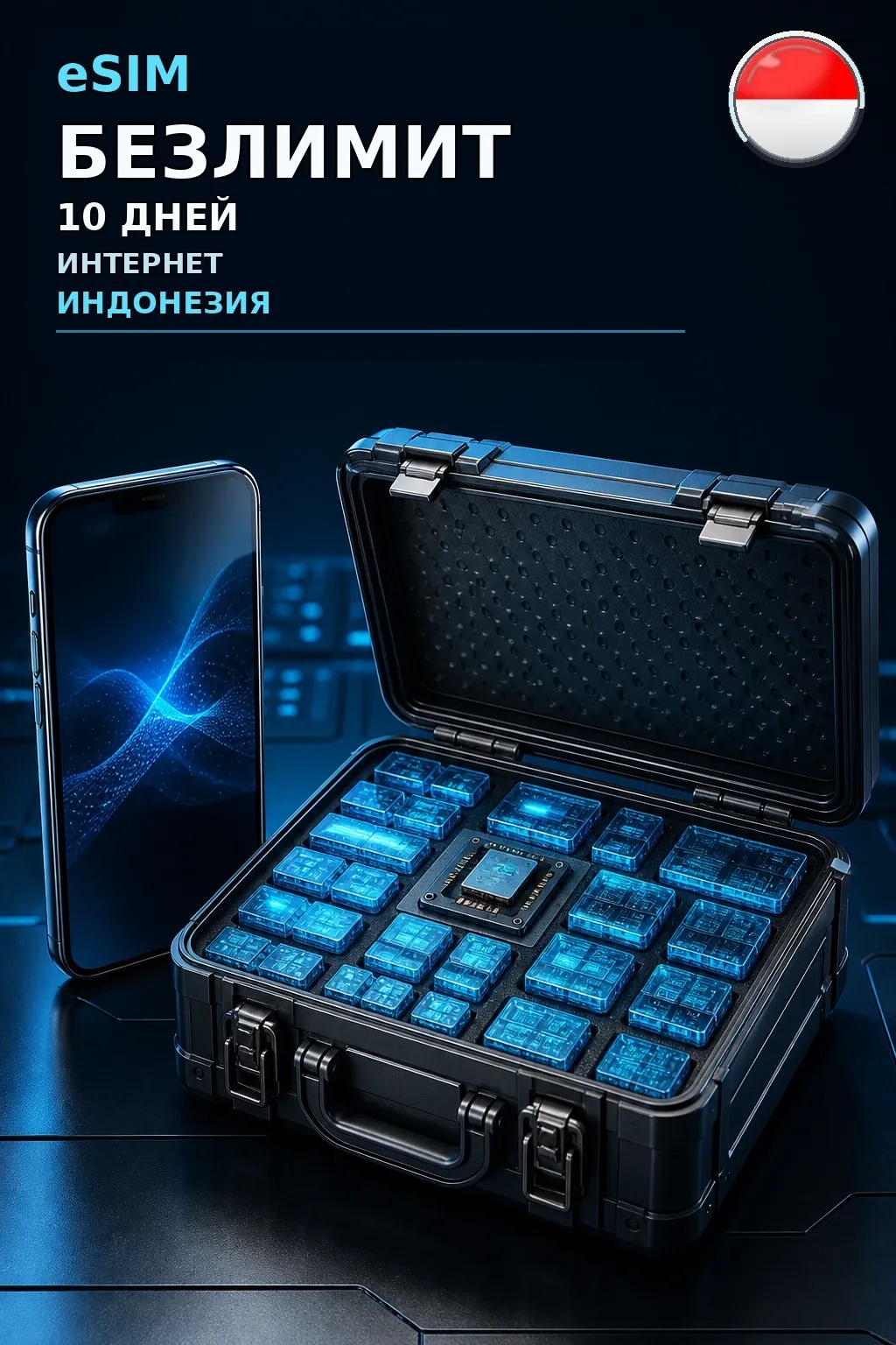 eSIM Индонезия — БЕЗЛИМИТ, 10 дней — интернет