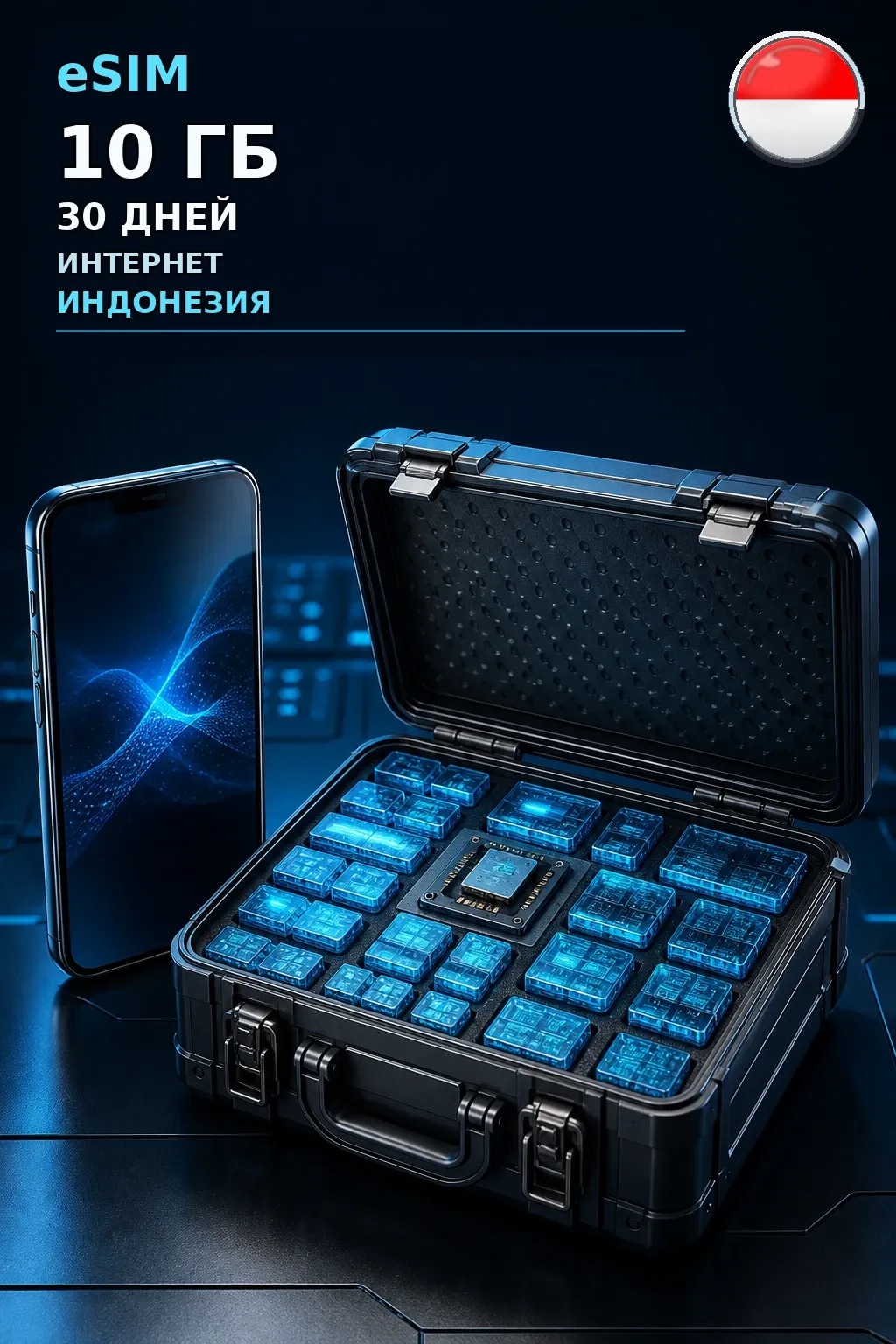 eSIM Индонезия — 10 ГБ, 30 дней — интернет
