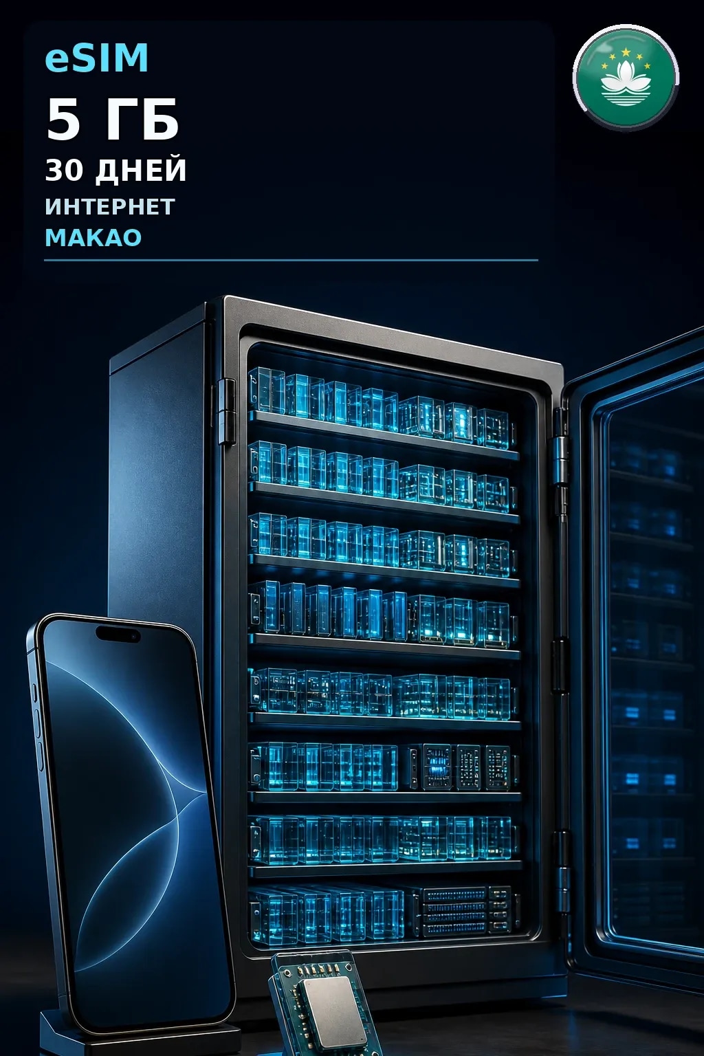 eSIM Макао — 5 ГБ, 30 дней — интернет